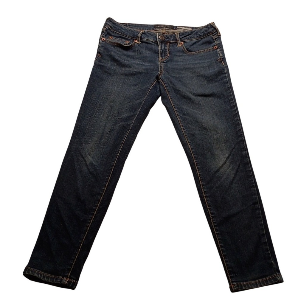 Aeropostale Jegging Women's Low Rise Medium Wash Denim Jeans Blue Size 4 Short
